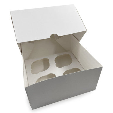 4 CUPCAKE WINDOW BOX AND INSERT PACK 25