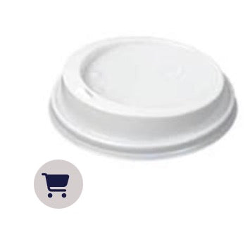 Plastic lids 12oz White (Case size 1000)