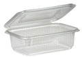 750cc Clear plastic hinged salad container (300)